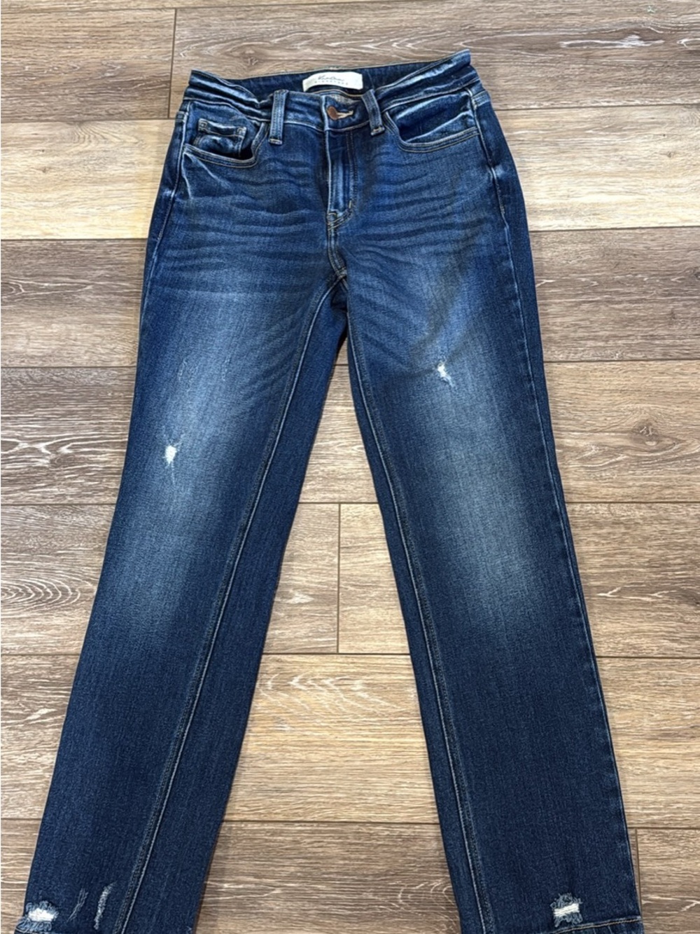 KanCan Dark Blue Ankle Crop Jeans